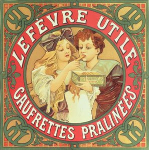 Lefèvre-Utile / Cialde praliné da Alphonse Mucha