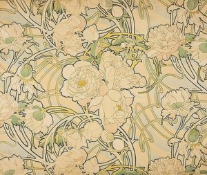 Peonie da Alphonse Mucha