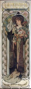 Poster per il dramma La Tosca di Victorien Sardou, 1899