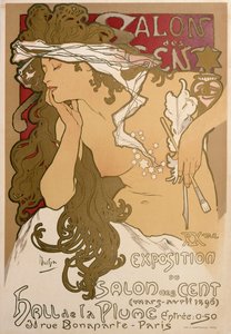 Poster per la XX Esposizione nel Salon des Cent, Parigi, Francia