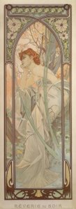 Rêverie della sera da Alphonse Mucha