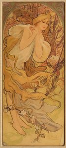 Primavera dalla serie Les Saisons, c. 1900 da Alphonse Mucha