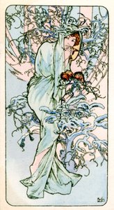 Inverno, 1900 da Alphonse Mucha