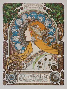 Zodiaco, 1896 da Alphonse Mucha