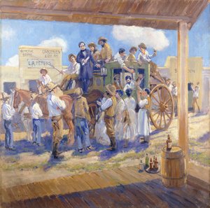 Il governatore Burnett consegna la Carta dello Stato a San Jose, California, c.1925