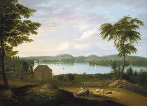 Vista di Springfield sul fiume Connecticut, 1819