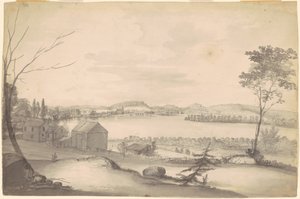 Studio per "Veduta di Springfield sul fiume Connecticut" da Alvan T. Fisher