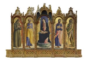 Madonna con Bambino in trono e i santi Francesco, Pietro