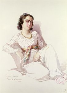 Hadice Hanim - signora di Istanbul, 1852 da Amadeo Preziosi