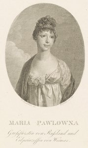 Granduchessa Maria Pavlovna di Russia 1786-1859, Granduchessa di Sassonia-Weimar-Eisenach, 1808 da Amadeus Wenzel Boehm