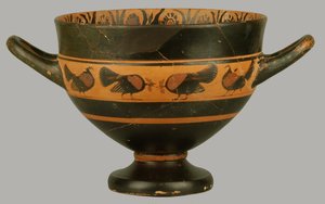 Skyphos a figure rosse attica, c.540 a.C. da Amasis Painter circle of Amasis Painter circle of
