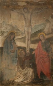 La crocifissione con la Vergine, San Giovanni e Maddalena da Ambrogio Bergognone