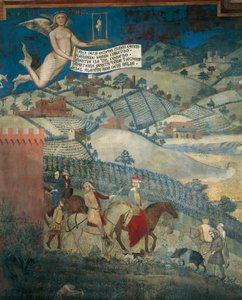 Effetti del buon governo in campagna (dettaglio) da Ambrogio Lorenzetti