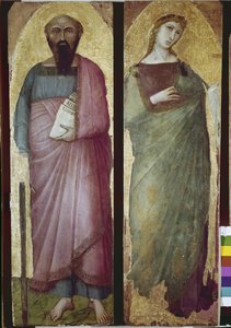 San Paolo e un santo martire (dettaglio) da Ambrogio Lorenzetti