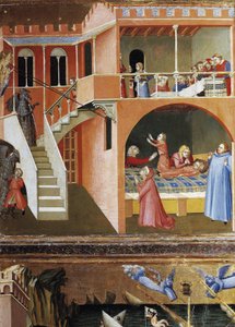 La resurrezione del bambino morto. Scene dalla vita di San Nicola da Ambrogio Lorenzetti