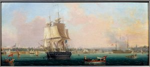 La Belle Choule Apparillant a Costantinopoli da Ambroise Louis Garneray