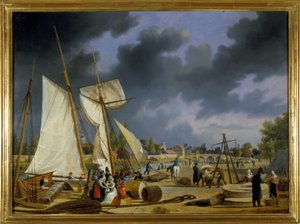 Il porto di Caen, di Louis Garneray, circa 1820
