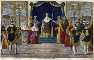 Carlo X (1757-1836) fu incoronato re a Reims il 6 maggio