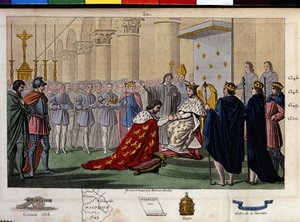Filippo VI di Valois (1294-1350) riconosciuto come re dagli Stati Uniti nel 1328, che respinsero le pretese di Edoardo III, re d
