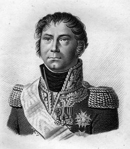 Ritratto del generale Becker che scortò Napoleone I nel 1815 (incisione di Ambroise Tardieu del 1818) da Ambroise Tardieu
