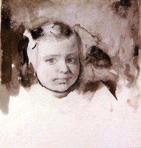 Testa di giovane ragazza da Ambrose McEvoy