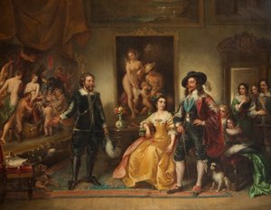 Rubens presenta il suo quadro Pace e Guerra a Carlo I da Ambrosini Jerôme