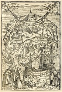 Mappa della Nuova Isola di Utopia da un