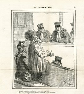 Illustrazione di Cham (1819-1879) in Le Charivari