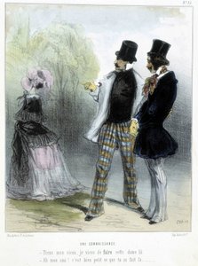 Una conoscenza - in “Madeleines” di Cham, v.1870-1880