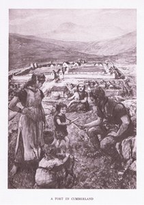 Un forte in Cumberland, illustrazione da Il Soldato Romano, 1928