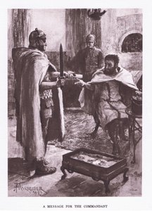 Un messaggio dal comandante, illustrazione da Il Soldato Romano, 1928