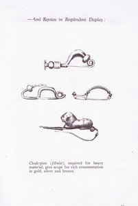 Spille da mantello, illustrazione da Il Soldato Romano, 1928 da Amedee Forestier