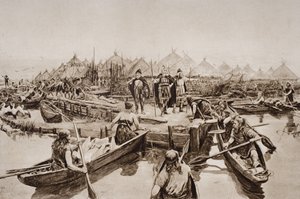 Inghilterra, duemila anni fa, illustrazione da 