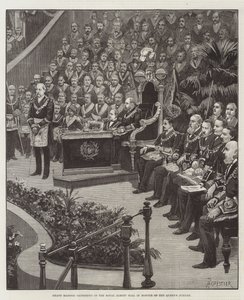 Grande raduno massonico alla Royal Albert Hall in onore del Giubileo della Regina