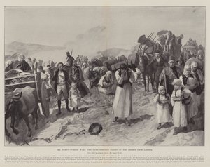 La guerra greco-turca, la fuga in preda al panico dei greci da Larissa