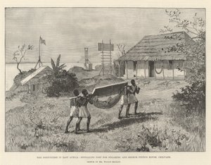 I portoghesi in Africa orientale, Posto di segnalazione per i piroscafi e la casa di Senhor Pinto, Chilvane da Amedee Forestier