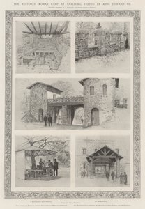 Il Campo Romano Restaurato a Saalburg, visitato dal Re Edoardo VII da Amedee Forestier