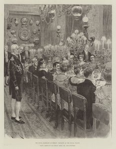 Il matrimonio reale a Berlino, banchetto al Palazzo Reale da Amedee Forestier