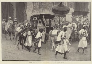 Il Sultano del Marocco nella sua Nuova Carrozza