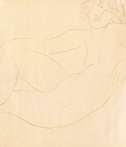 Donna nuda appoggiata, 1918 da Amedeo Modigliani