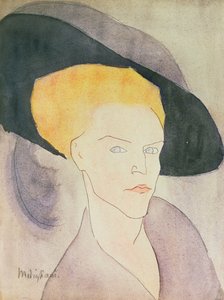 Testa di donna con cappello, 1907 da Amedeo Modigliani