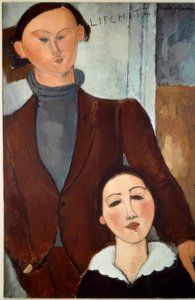 Jacques Lipchitz e sua moglie da Amedeo Modigliani