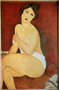 Donna nuda seduta