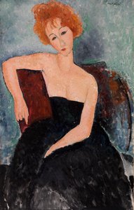 Ragazza dai Capelli Rossi in Abito da Sera da Amedeo Modigliani