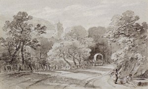 Una strada di campagna, Hastings, c.1803 da Amelia Long