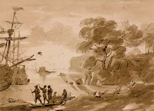 Senza titolo [scena costiera], c.1803 da Amelia Long