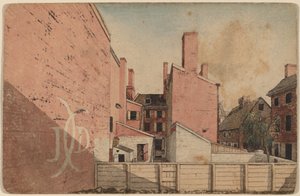Vista da una Finestra Est nella Vecchia Casa dello Zucchero, No.3 Vicolo di Norris, Filadelfia