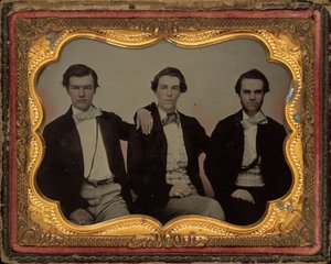 Ritratto di tre giovani uomini da American 19th Century