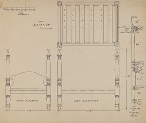 Letto per bambole da American 20th Century