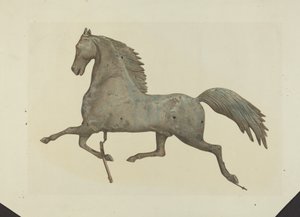 Segnavento a forma di cavallo da American 20th Century